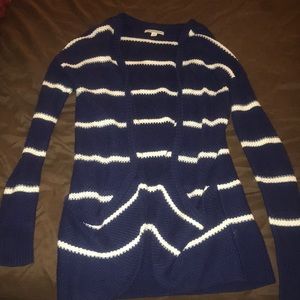 Blue stripped cardigan